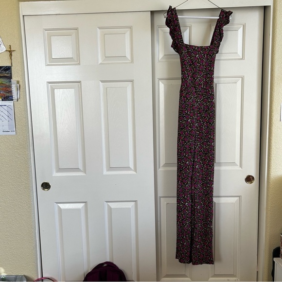 NWT Sezane Juliette Jumpsuit Woodland Flowers Size US 6 - Picture 10 of 15